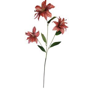 Luxury Artificial Tiger Lily Stem 34 Inch | Designer Artificial Silk Floral | Bl